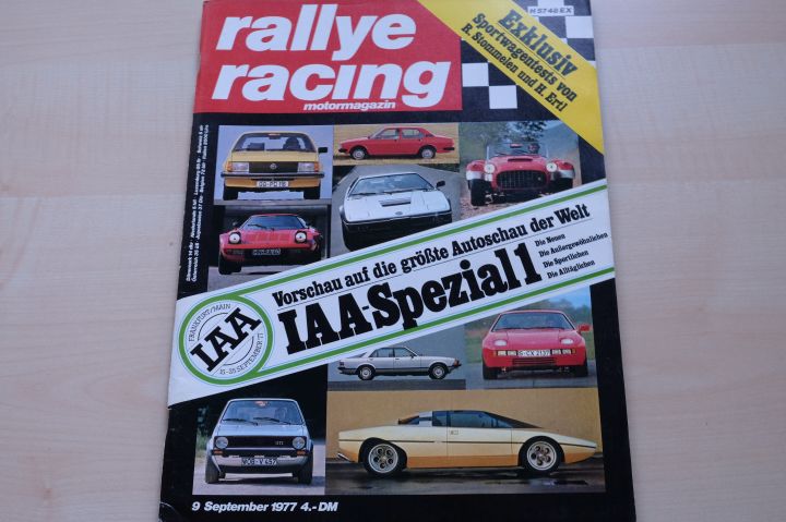Deckblatt Rallye Racing (09/1977)